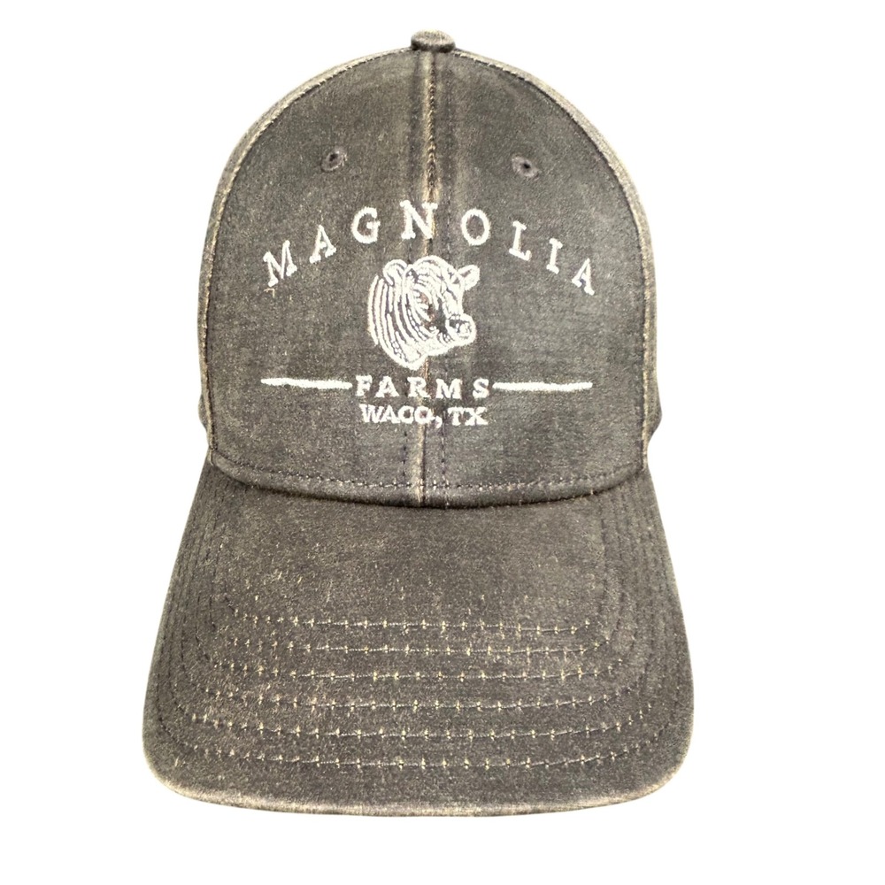Magnolia Farms Waco TX Logo Baseball Cap Distressed Brown OTTO Hat 19-1132